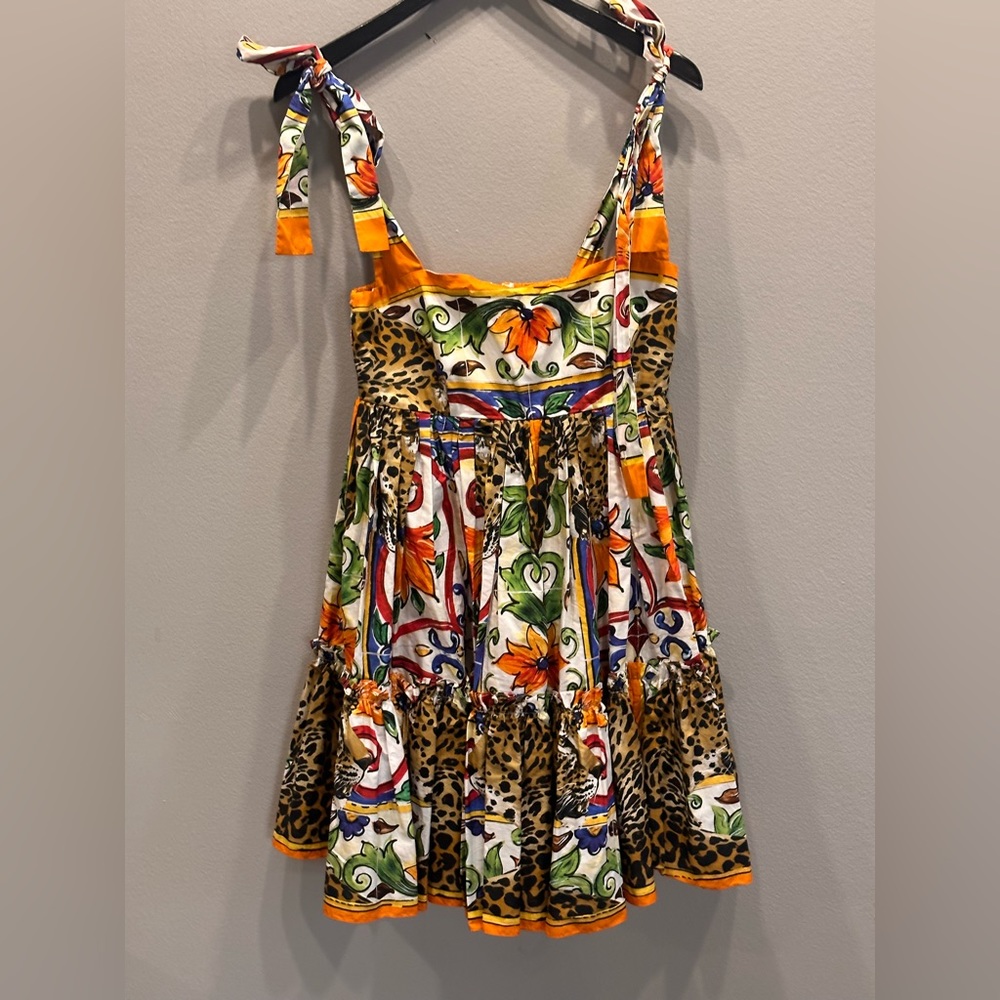 Dolce and Gabbana cotton baby doll style dress .